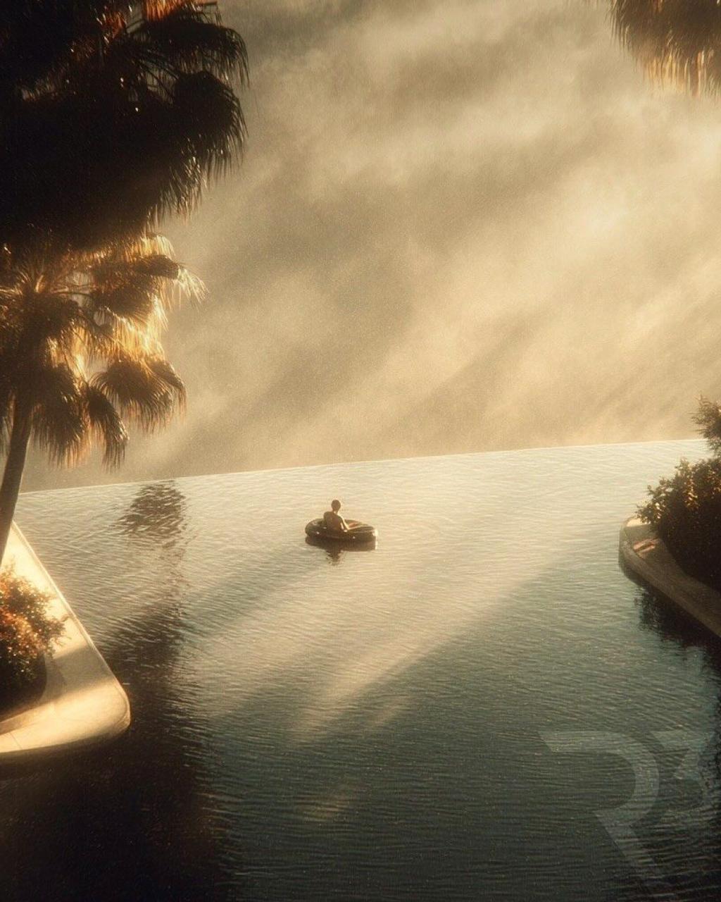 Infinity pool at a luxury resort
